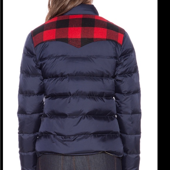 Penfield Jackets & Blazers - Penfield Rockwell Puffer - sold out everywhere! Dark blue and buffalo plaid